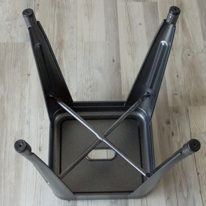 スタッキングOK スチール製 メタリックスツール 積み重ね 西海岸 ダイニング シンプル 91073 | ブランド登録なし | 04