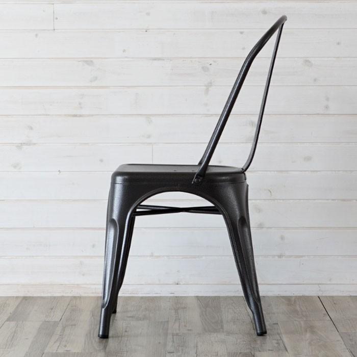 チェア スチール製 スタッキングOK メタリック 積み重ね 椅子 来客用 イス ゲスト用 いす シンプル 西海岸 ヴィンテージ 完成品 男前 西海岸 91075 | ブランド登録なし | 02