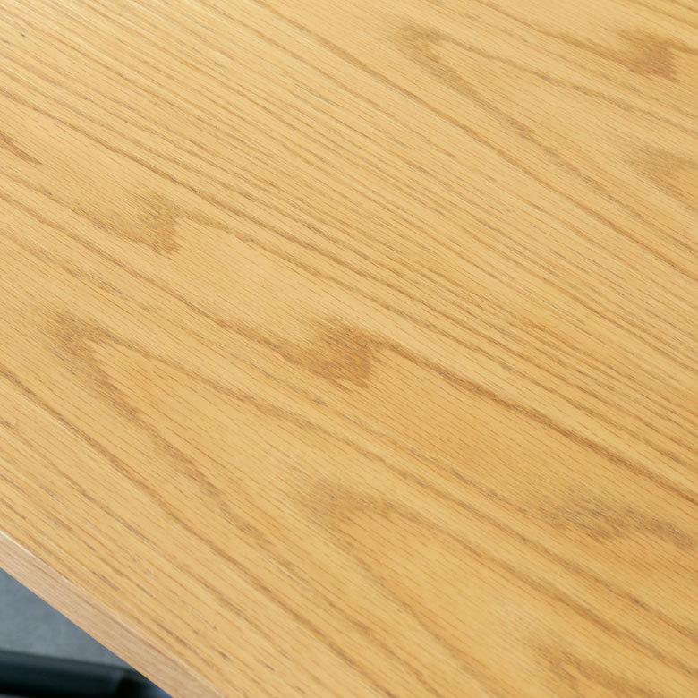 カフェ風テーブル 木製 スチール ナチュラル ブラウン 長方形 2人用 おしゃれ カフェ バー 飲食店 レストラン 西海岸 北欧 おしゃれ モダン 91082-na | ブランド登録なし | 01