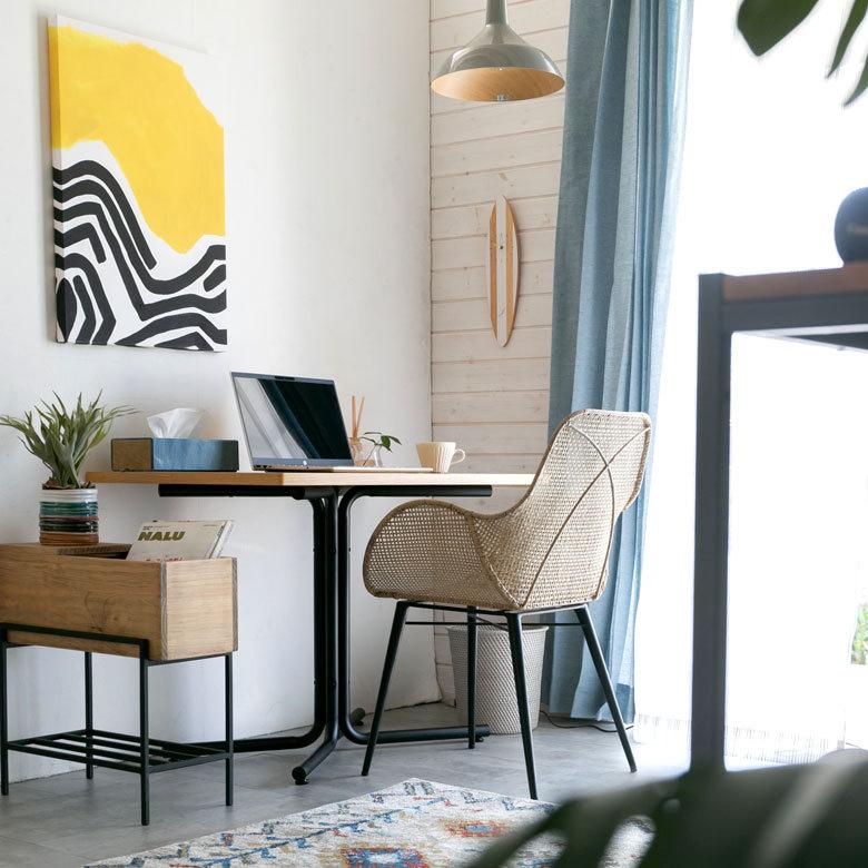 カフェ風テーブル 木製 スチール ナチュラル ブラウン 長方形 2人用 おしゃれ カフェ バー 飲食店 レストラン 西海岸 北欧 おしゃれ モダン 91082-na | ブランド登録なし | 15