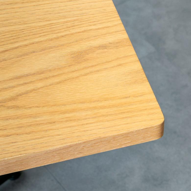 カフェ風テーブル 木製 スチール ナチュラル ブラウン 長方形 2人用 おしゃれ カフェ バー 飲食店 レストラン 西海岸 北欧 おしゃれ モダン 91082-na | ブランド登録なし | 05