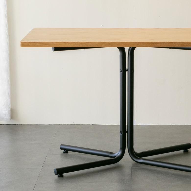 カフェ風テーブル 木製 スチール ナチュラル ブラウン 長方形 2人用 おしゃれ カフェ バー 飲食店 レストラン 西海岸 北欧 おしゃれ モダン 91082-na | ブランド登録なし | 07