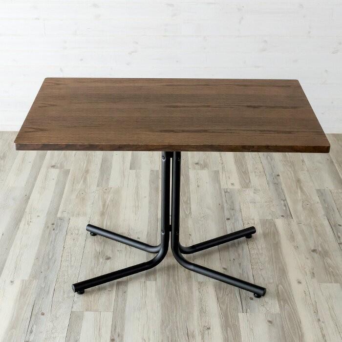 カフェ風テーブル 木製 アイアン 100 ブライス Bryce おしゃれ 天然木 西海岸 男前 インテリア 91082 | ブランド登録なし | 05