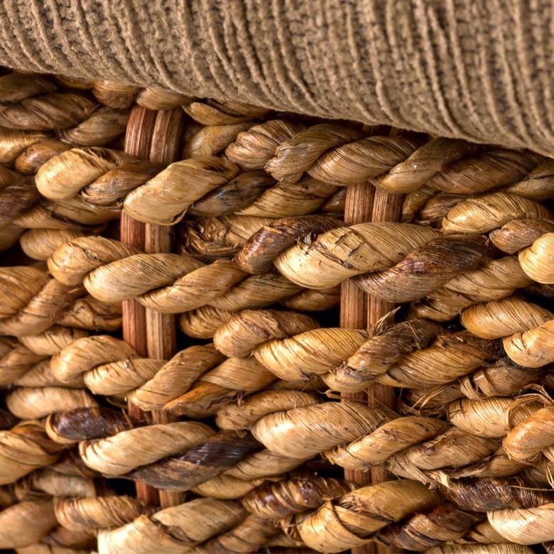 ソファ ソファー 1人掛け 一人掛け 椅子 肘掛 ローソファ アンティーク 木製 アバカソファ アジアン リゾート インテリア アジア工房 91088 | ブランド登録なし | 13