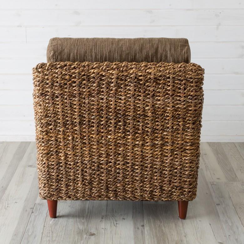 ソファ ソファー 1人掛け 一人掛け 椅子 肘掛 ローソファ アンティーク 木製 アバカソファ アジアン リゾート インテリア アジア工房 91088 | ブランド登録なし | 02