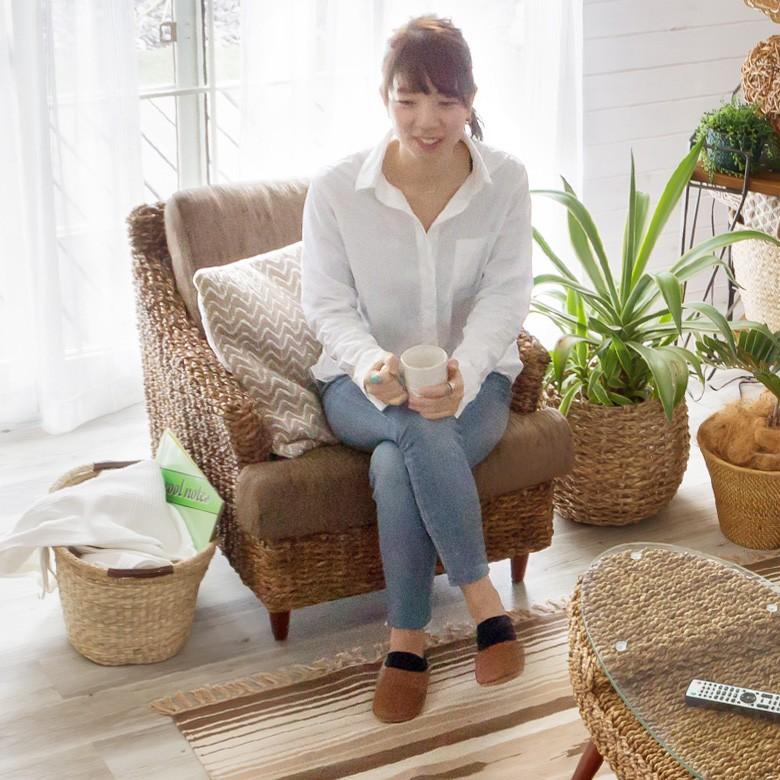 ソファ ソファー 1人掛け 一人掛け 椅子 肘掛 ローソファ アンティーク 木製 アバカソファ アジアン リゾート インテリア アジア工房 91088 | ブランド登録なし | 06