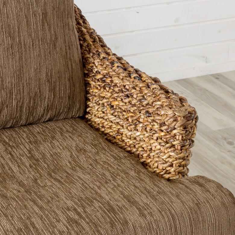 ソファ ソファー 3人掛け 三人掛け 椅子 肘掛 ローソファ アンティーク 木製 アバカソファ アジアン リゾート インテリア アジア工房 91090 | ブランド登録なし | 14