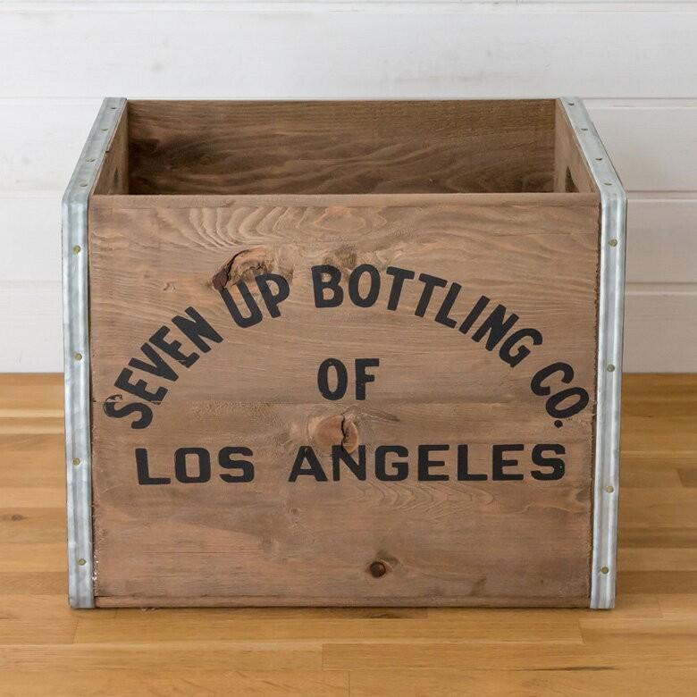 スタッキングウッドボックス ヴ ィンテージ風 Lサイズ 天然木 木 製 収納 整理 セブンアップ 収納 ボックス ブラウン 91115 | ブランド登録なし | 10