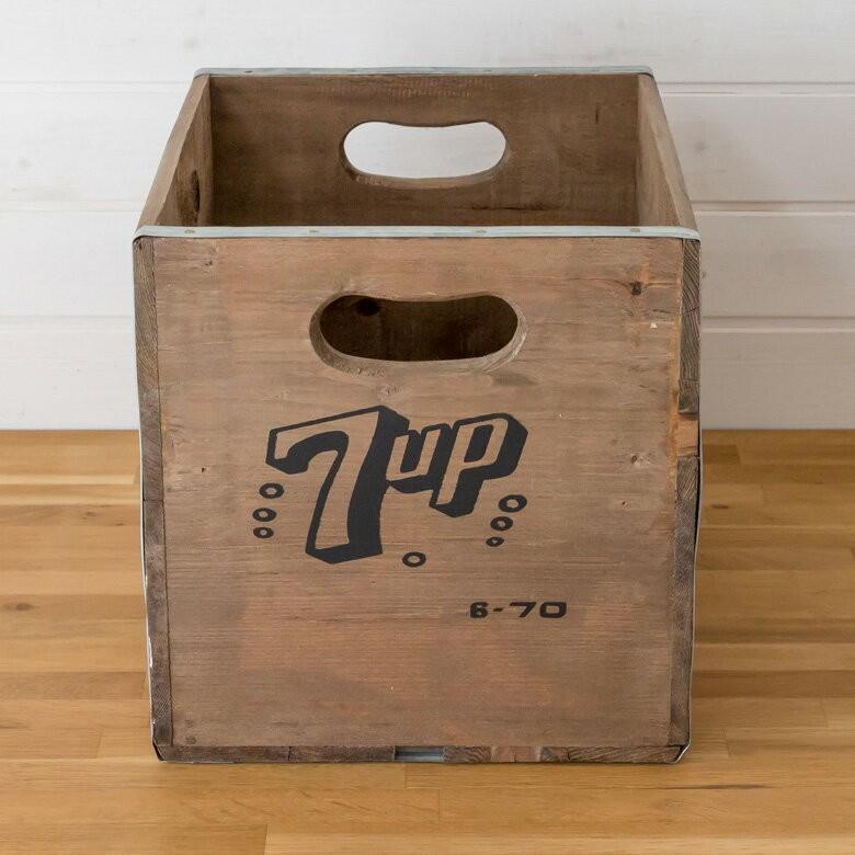 スタッキングウッドボックス ヴ ィンテージ風 Lサイズ 天然木 木 製 収納 整理 セブンアップ 収納 ボックス ブラウン 91115 | ブランド登録なし | 11