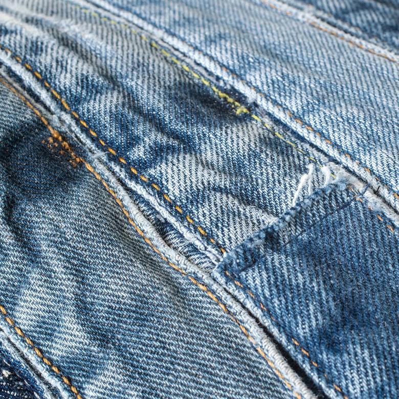 クッションカバー 45×45 デニム生地 正方形 パッチワーク デザイン インテリア おしゃれ クッション カバー アジアン ブルー アメリカン 91118 | ブランド登録なし | 08