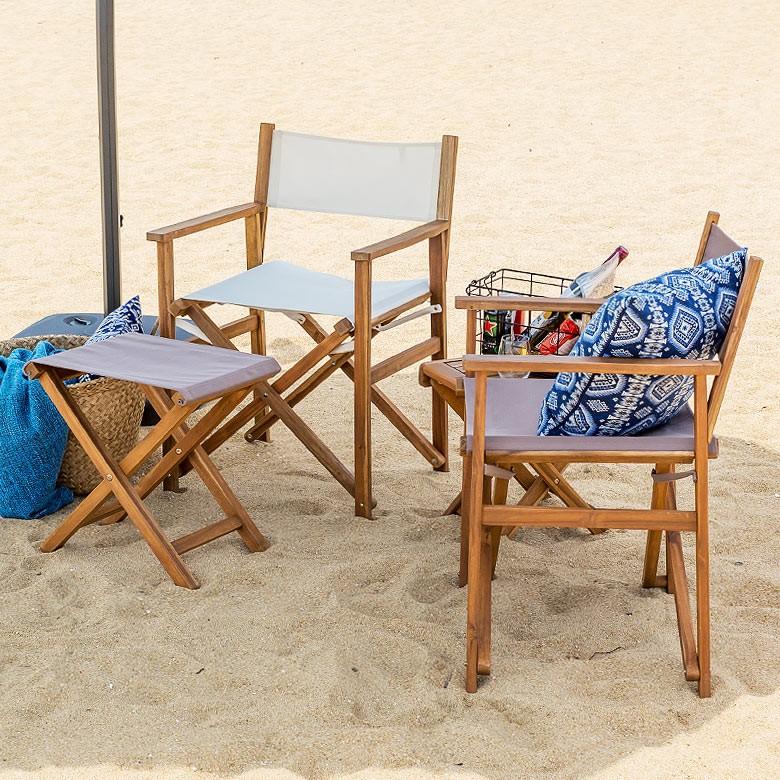 チェア おしゃれ 折り畳み フォールディングチェア アウトドア 木製 折りたたみ いす 肘置き 91120 | ブランド登録なし | 01