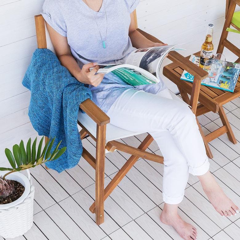 チェア おしゃれ 折り畳み フォールディングチェア アウトドア 木製 折りたたみ いす 肘置き 91120 | ブランド登録なし | 02