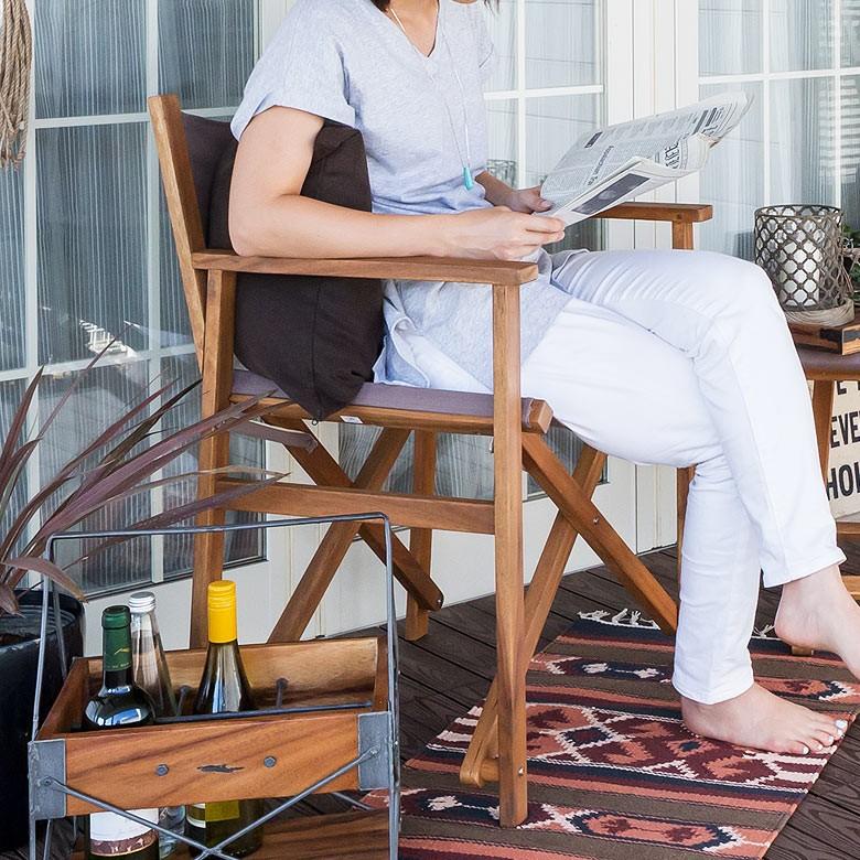 チェア おしゃれ 折り畳み フォールディングチェア アウトドア 木製 折りたたみ いす 肘置き 91120 | ブランド登録なし | 06