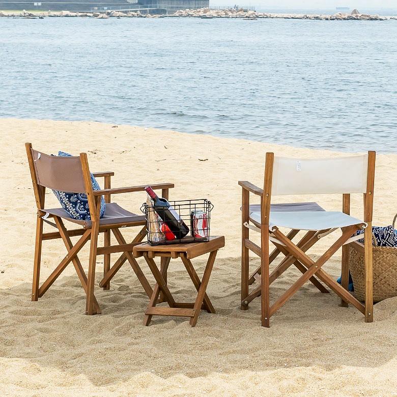 チェア おしゃれ 折り畳み フォールディングチェア アウトドア 木製 折りたたみ いす 肘置き 91120 | ブランド登録なし | 08