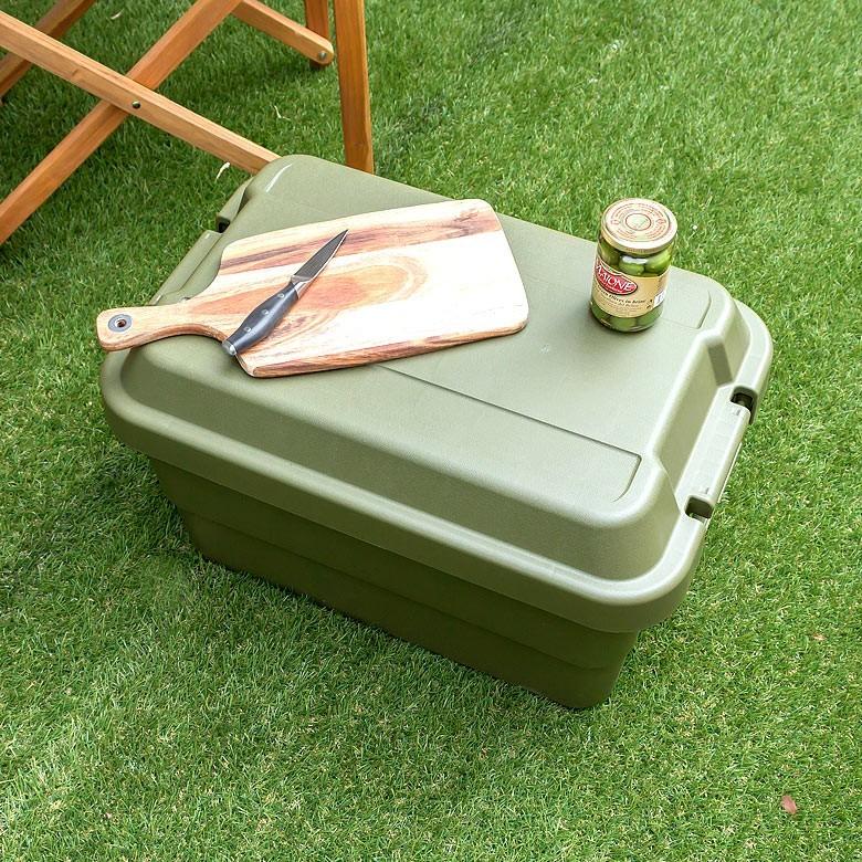 トランクカーゴ 50L ボックス ケース 収納 アウトドア 多目的 工具入れ 持ち運び キャ ンプ 倉庫 耐久性 丈夫 ミリタリー おしゃれ かっこいい 91123 | ブランド登録なし | 03