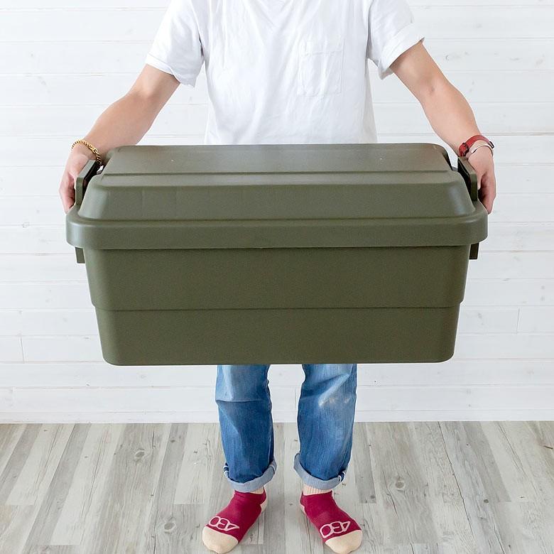 トランクカーゴ 70L ボックス ケース 収納 アウトドア 多目的 工具入れ 持ち運び キャ ンプ 倉庫 耐久性 丈夫 ミリタリー おしゃれ かっこいい 91124 | ブランド登録なし | 01