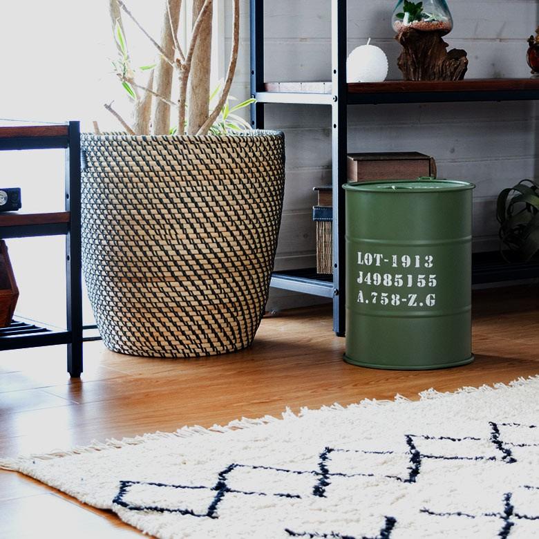 ゴミ箱 ごみ箱 ダストボックス ヴィンテージオイル缶型 ふた付き