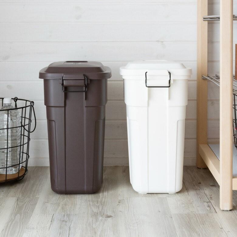 ごみ箱 おしゃれ ふた付き ペダル式 ダストボックス 12L キッチン リビング スチール 持ち手付き コンパクト 小型 小さい くずかご 白 シルバー 91131 | ブランド登録なし | 03