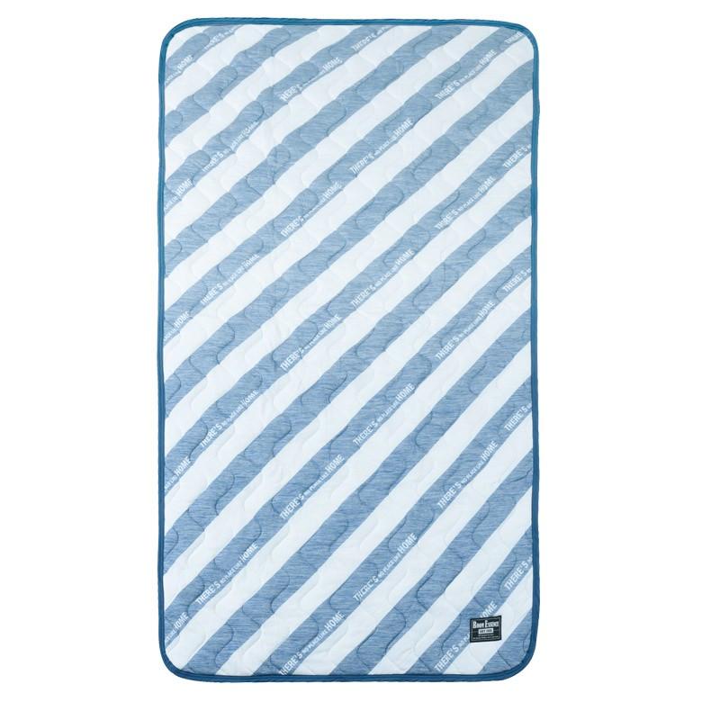 敷きパッド 接触冷感 ソフトクール 涼感 ベッドパッドS シングル 冷感敷きパッド 速乾 夏用 ブルー 白系 ひんやり 心地良い 寝具 快適シート マットシート 91136 | ブランド登録なし | 16