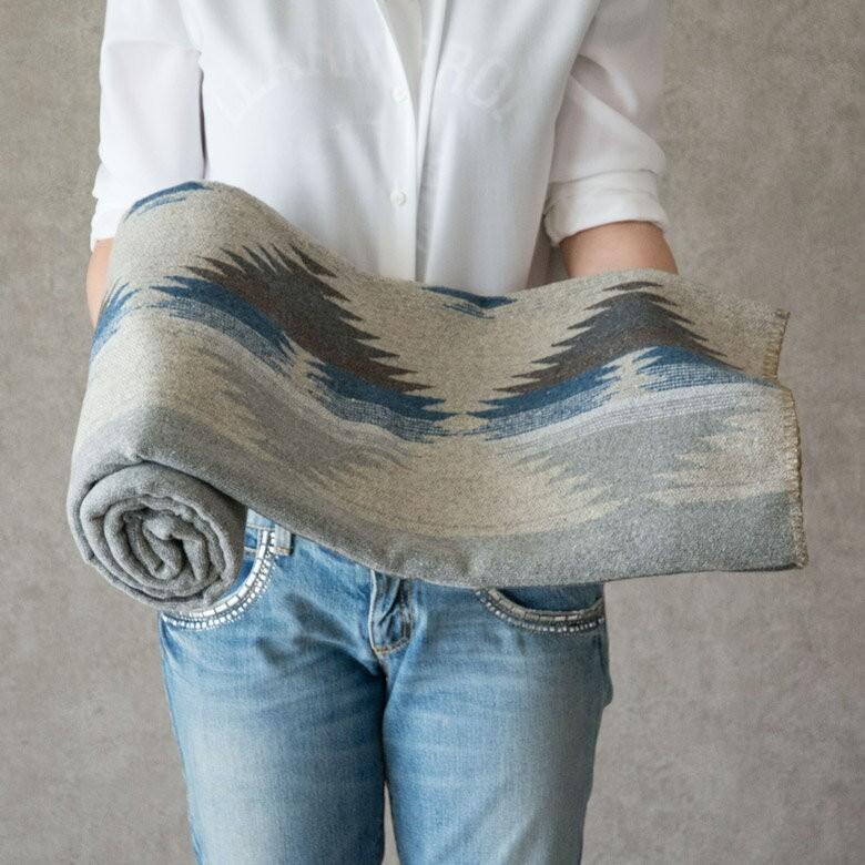 ブランケット シートブランケット オルテガ柄 ひざ掛け 約130×150cm ウール 大判 ネイティブ柄 お昼寝 軽い 軽量 91144 | ブランド登録なし | 09