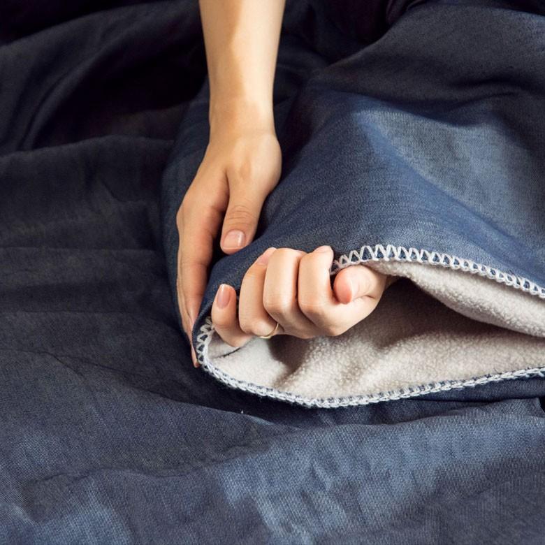 こたつ 布団 正方形 190×190cm デニム調 フリース ボア こたつ掛け布団 正方形 青 ブルー 藍色 こたつ用品 炬燵 91147 | ブランド登録なし | 03