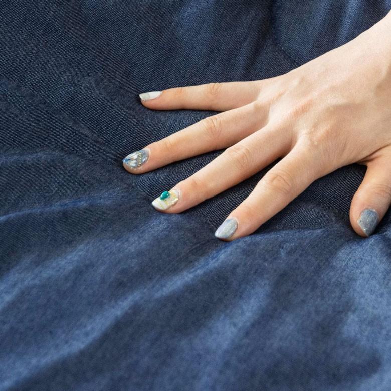 こたつ 布団 正方形 190×190cm デニム調 フリース ボア こたつ掛け布団 正方形 青 ブルー 藍色 こたつ用品 炬燵 91147 | ブランド登録なし | 07