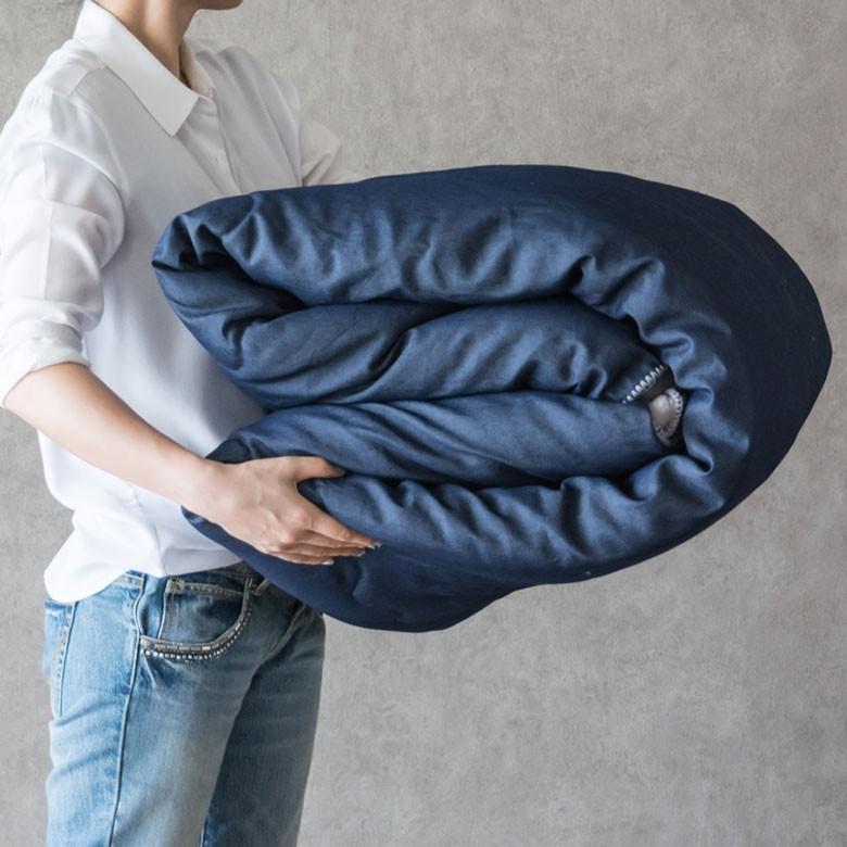 こたつ 布団 正方形 190×190cm デニム調 フリース ボア こたつ掛け布団 正方形 青 ブルー 藍色 こたつ用品 炬燵 91147 | ブランド登録なし | 09