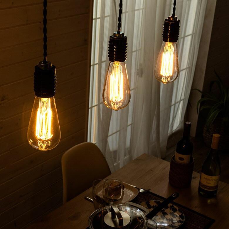 ペンダントライト 電球 E26 照明 LED対応 ランプ おしゃれ アンティーク 天井照明 吊り下げ照明 リビングライトインテリア照明 エジソン電球 91149 | ブランド登録なし | 04