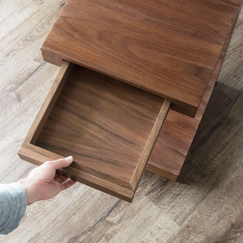 サイドテーブル ベッドサイドテーブル おしゃれ ベッドテーブル 天然