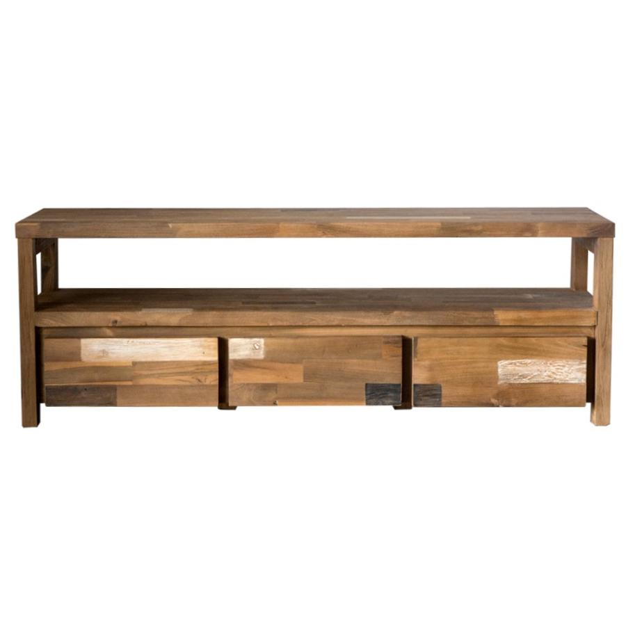 テレビボード テレビ台 おしゃれ 天然木製 収納 モザイクパターン avラック オーディオラック 収納家具 引き出し ウッド キャビネット 91158 | ブランド登録なし | 12