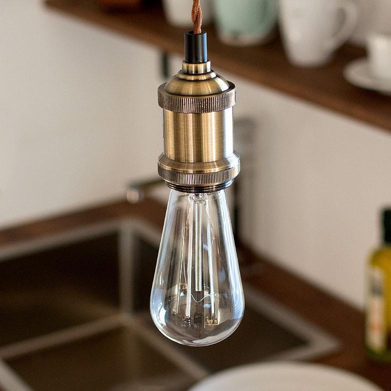 ペンダントライト エジソン電球付 照明 おしゃれ インダストリアル