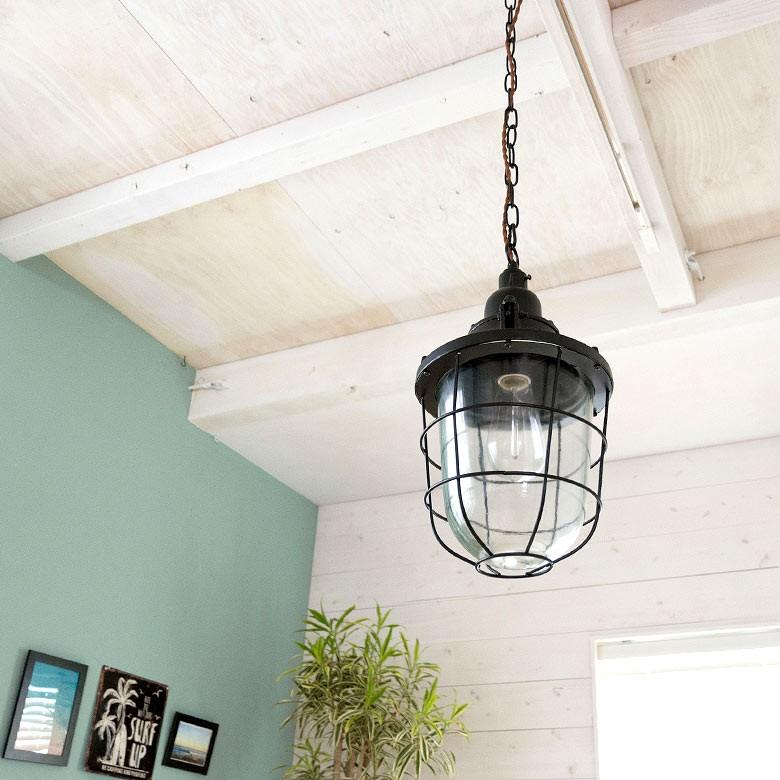 ペンダントライト エジソン電球付き マリン 照明 船舶 照明 ライト ビーチハウス シーリングライト インダストリアル ダイニング レトロ 1灯 カフェ風 91163 | ブランド登録なし | 05