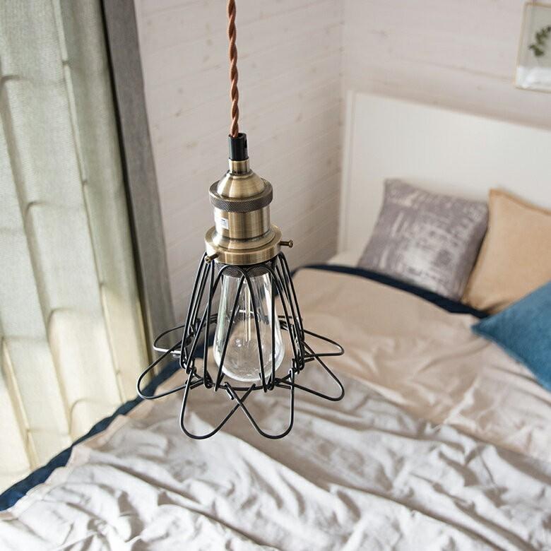 ペンダントライト エジソン電球付 フラワー 照明 おしゃれ インダストリアル アンティーク調 ヴィンテージ リビング ダイニング キッチン レトロ 1灯 91165 | ブランド登録なし | 04