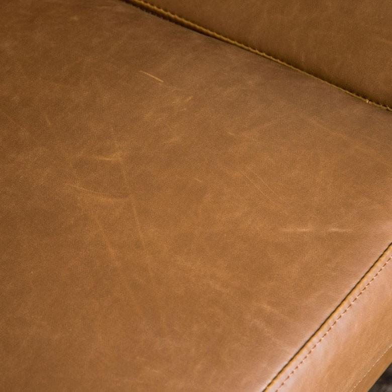 ソファ 3人掛け 肘掛け ひじ掛け アームソファ ローソファ 肘置き付き ソフトレザー ブラウン ヴインテージ 北欧 モダン シンプル 91172 | ブランド登録なし | 15