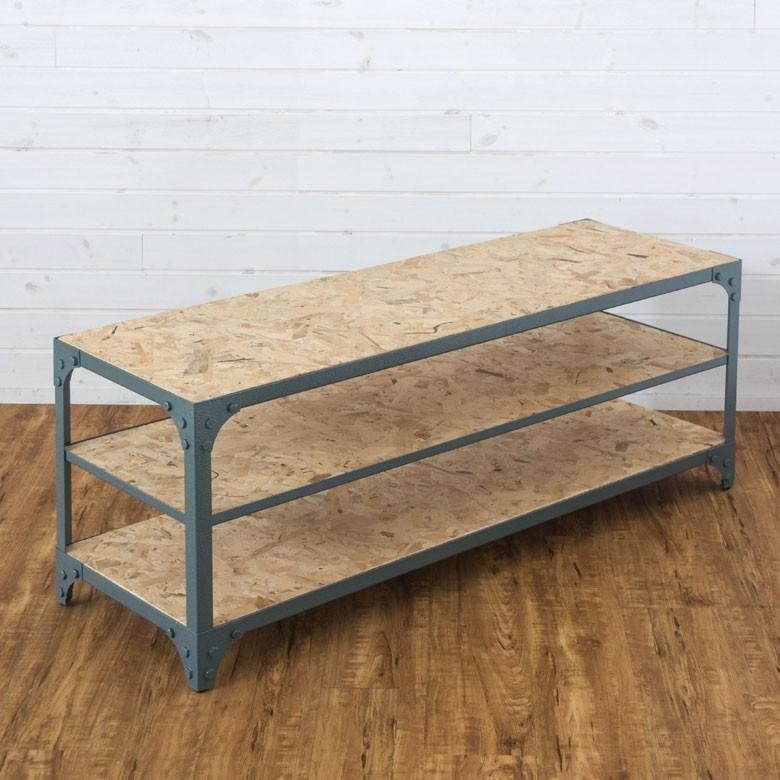 テレビボード テレビ台 収納棚 オープンラック ヴィンテージ 木製 スチール テレビ台 ローボード スチールラック ｔｖボード おしゃれ 収納 ラック 91175 | ブランド登録なし | 07