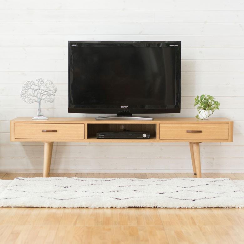 テレビボード テレビ台 ローボード おしゃれ 天然木 収納 Avラック 150 オーディオラック 収納家具 引き出し ウッド キャビネット 脚付き Elements 通販 Paypayモール