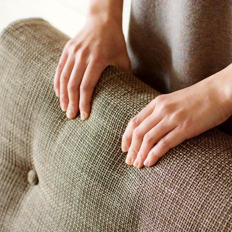 ソファ 2人掛け 肘掛け ひじ掛け アームソファ ローソファ 肘置き付き 天然木 ブラウン ファブリック 北欧 モダン シンプル 91180 | ブランド登録なし | 13