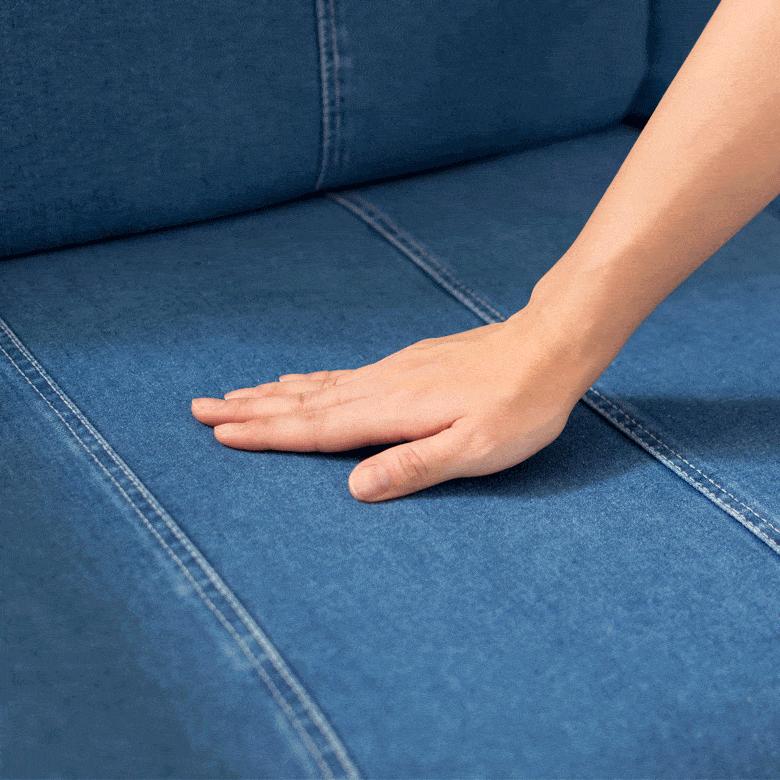 ソファ デニム 一人掛け 1人掛け リビングチェア 木製 単品 ダイニング