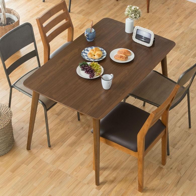 ダイニングテーブル 4人掛け 木製 長方形 約120cm×70cm ダイニング カフェテーブル 食卓 北欧 西海岸 シンプル おしゃれ ナチュラル ミッドセンチュリー 91189 | ブランド登録なし