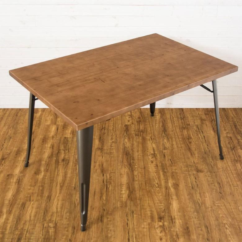 ダイニングテーブル 4人掛け 木製 長方形 約120cm×70cm ダイニング カフェテーブル 食卓 北欧 西海岸 シンプル おしゃれ ナチュラル ミッドセンチュリー 91189 | ブランド登録なし | 12