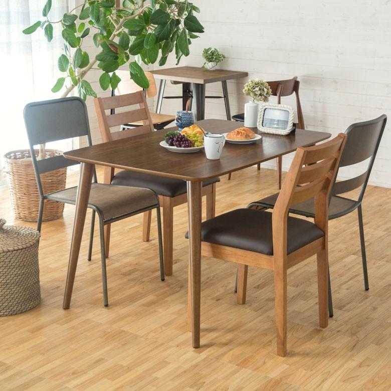 ダイニングテーブル 4人掛け 木製 長方形 約120cm×70cm ダイニング カフェテーブル 食卓 北欧 西海岸 シンプル おしゃれ ナチュラル ミッドセンチュリー 91189 | ブランド登録なし | 03