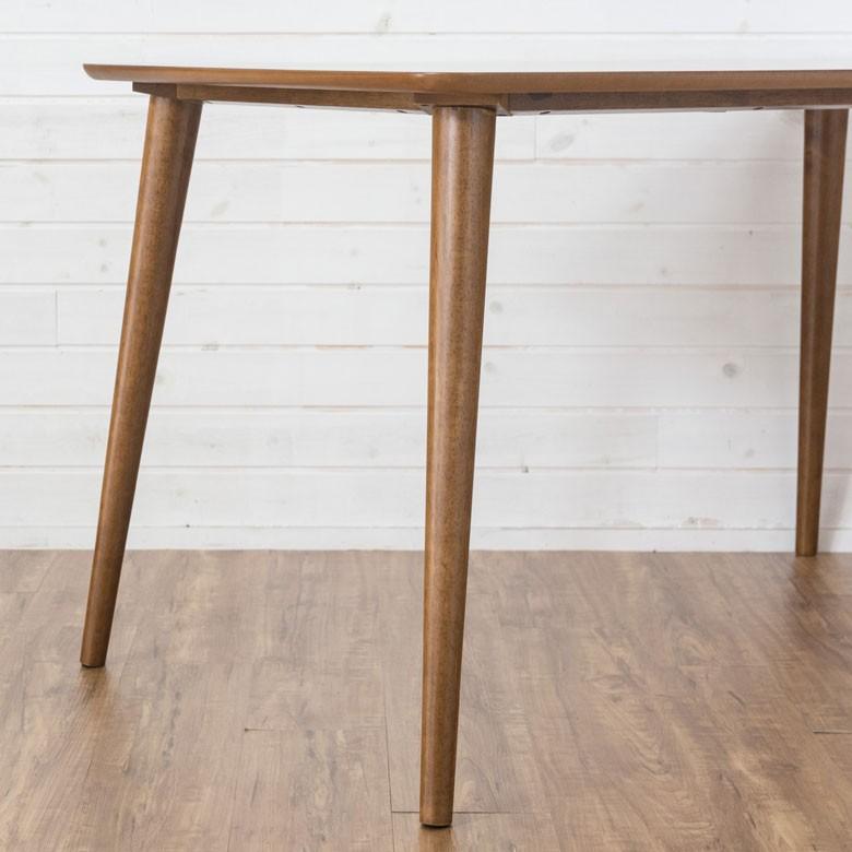 ダイニングテーブル 4人掛け 木製 長方形 約120cm×70cm ダイニング カフェテーブル 食卓 北欧 西海岸 シンプル おしゃれ ナチュラル ミッドセンチュリー 91189 | ブランド登録なし | 04