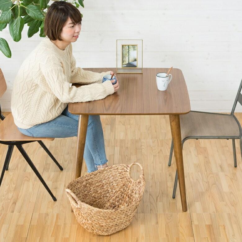 ダイニングテーブル 2人掛け 木製 長方形 約75cm×75cm ダイニング カフェテーブル 食卓 北欧 西海岸 シンプル おしゃれ ナチュラル ミッドセンチュリー 91190 | ブランド登録なし | 11