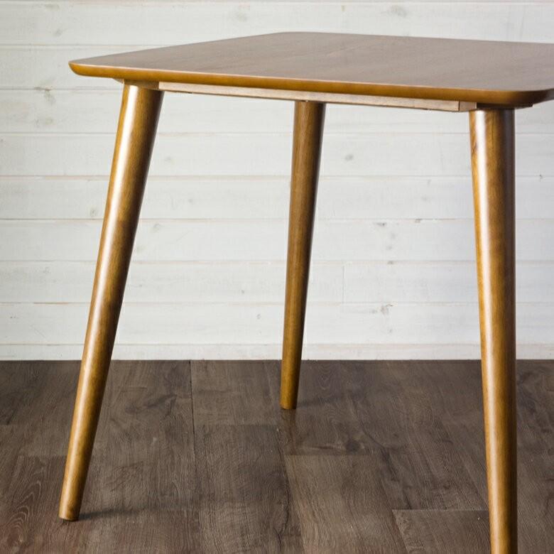 ダイニングテーブル 2人掛け 木製 長方形 約75cm×75cm ダイニング カフェテーブル 食卓 北欧 西海岸 シンプル おしゃれ ナチュラル ミッドセンチュリー 91190 | ブランド登録なし | 04