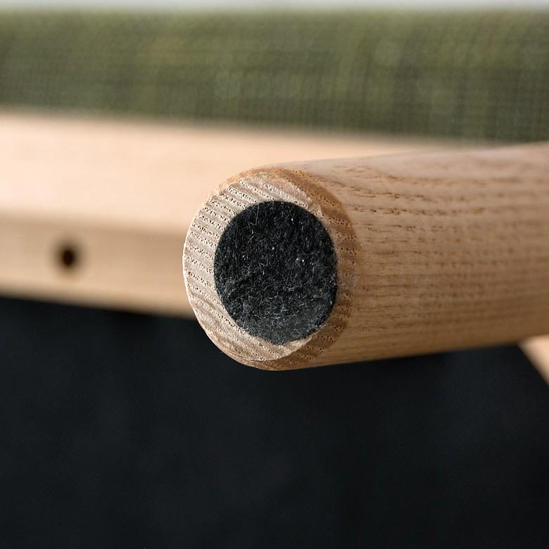 ソファ ソファー 3人掛け 天然木製 三人掛け 肘掛け ひじ掛け アームソファ 完成品 肘置き付き 布製 布張り グリーン 緑 北欧 モダン シンプル 91195 | ブランド登録なし | 18