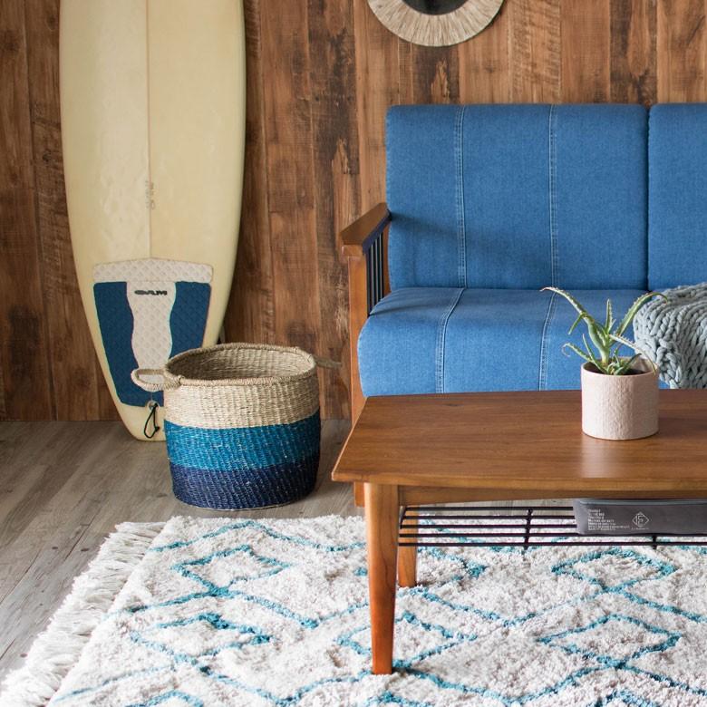 ローテーブル ウッド センターテーブル 大きい おしゃれ 木製 収納付き 収納棚 カフェ 天然木 北欧 長方形 ビンテージ シンプル 約110×55cm 91203 | ブランド登録なし | 11