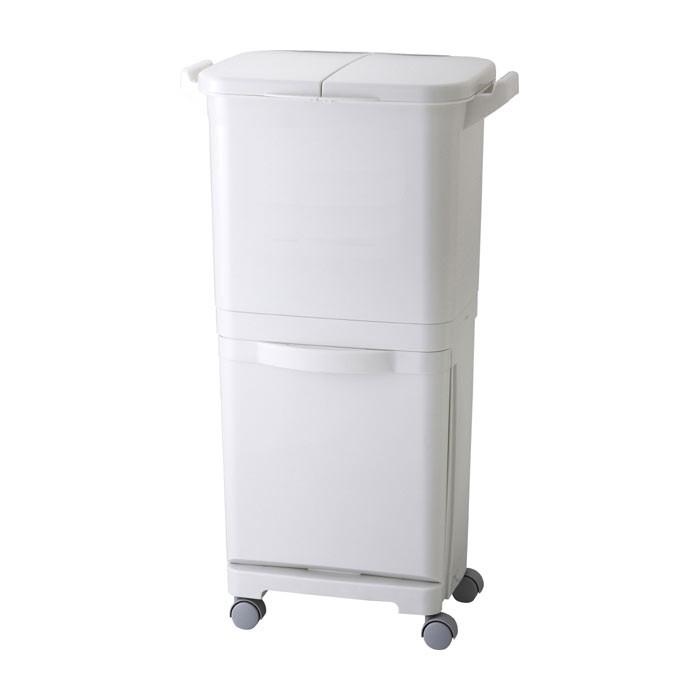 ゴミ箱 ごみ箱 分別 3分別 45L キャスター付き フタ付き 45リットル スリム 縦型 シンプル キッチン 91207 | ブランド登録なし