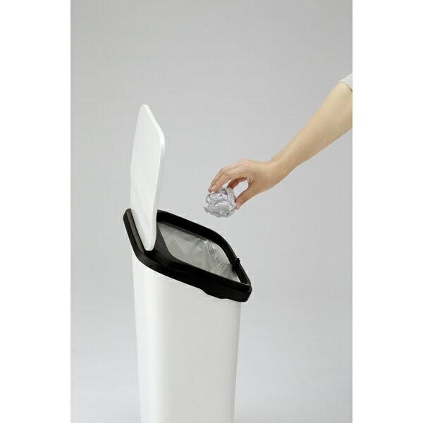 ゴミ箱 ごみ箱 スムース開閉 20L プッシュ式 フタ付き 20リットル スリム 縦型 シンプル キッチン おしゃれ 91208 | ブランド登録なし | 02