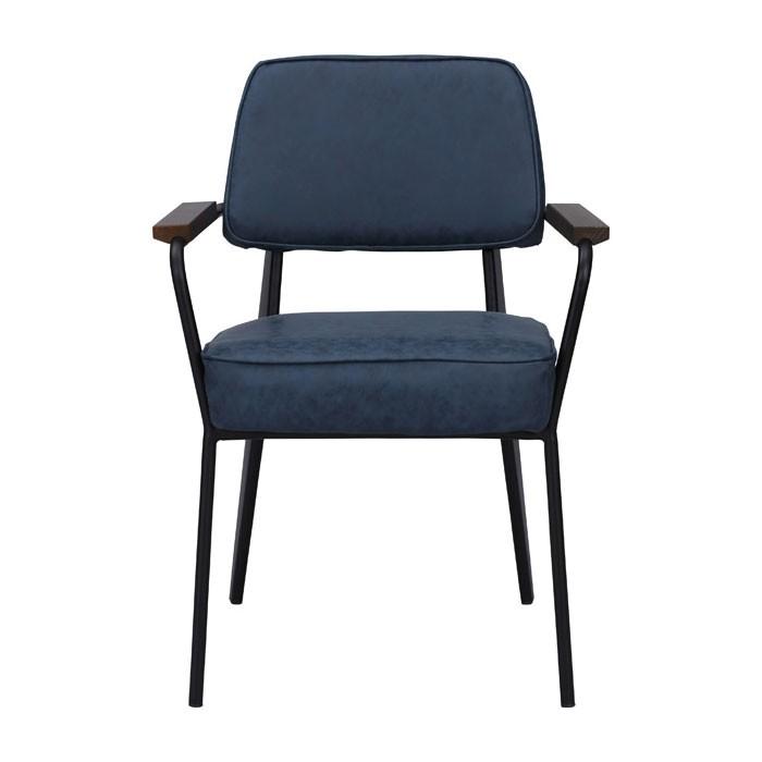 アームチェア 肘付き イス ソフトレザー おしゃれ 一人掛け 仕事用 背もたれ付き ブラック 食卓いす 黒 91227 | ブランド登録なし | 04