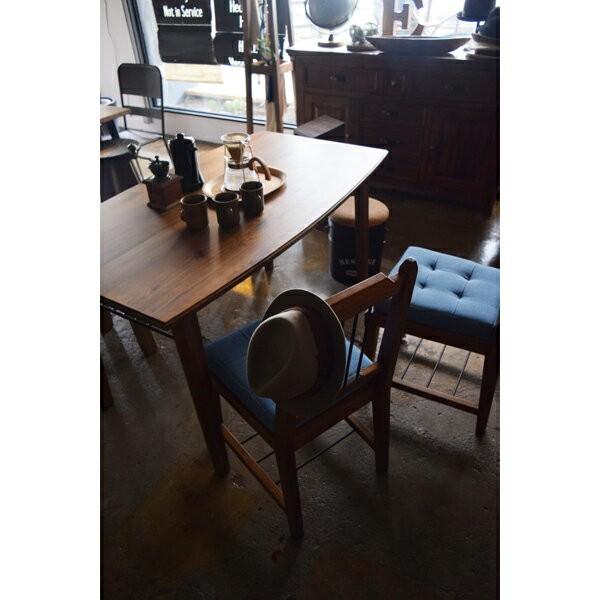 テーブル 天然木 机 4人掛け ダイニングテーブル 食卓テーブル リビング 木目 木材 ヴィンテージ 組立品 家具 北欧 カフェ 91235 | ブランド登録なし | 02